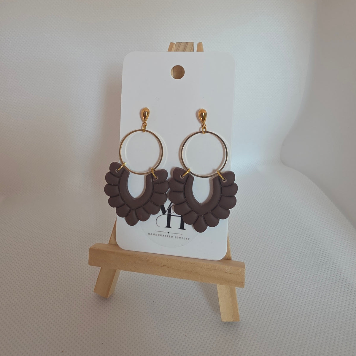 Florals Espresso Dangle Earrings