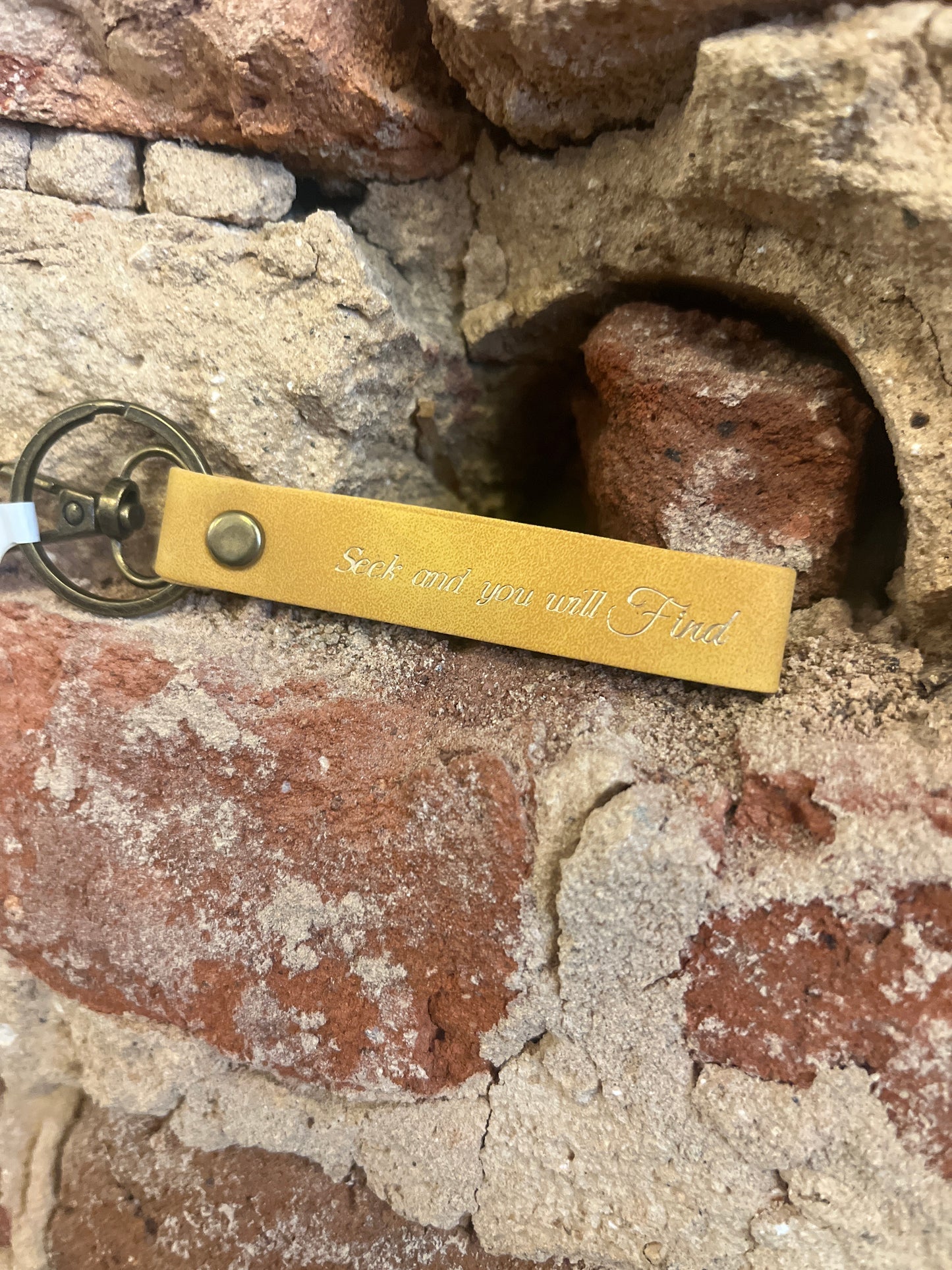Leather Christian Keychains