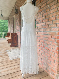 White Lace Maxi Dress