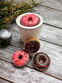 Strawberry Chocolate Donut Wax Melt - Chocolate Raspberry Donut Wax Melt