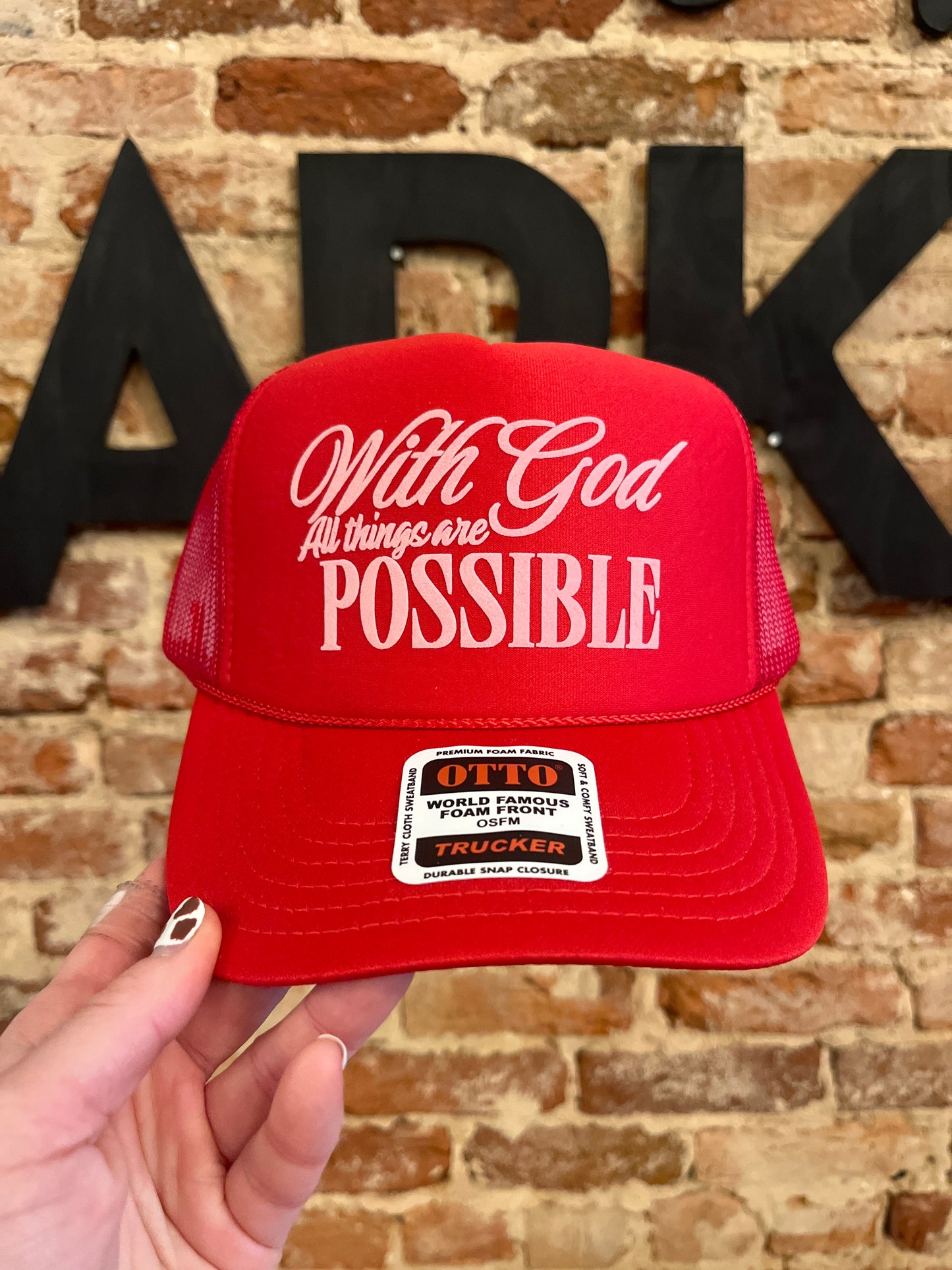 With God Trucker Hat