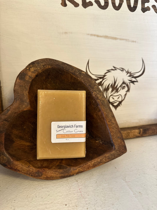 Turmeric Cotton Grass Goat Milk Soap