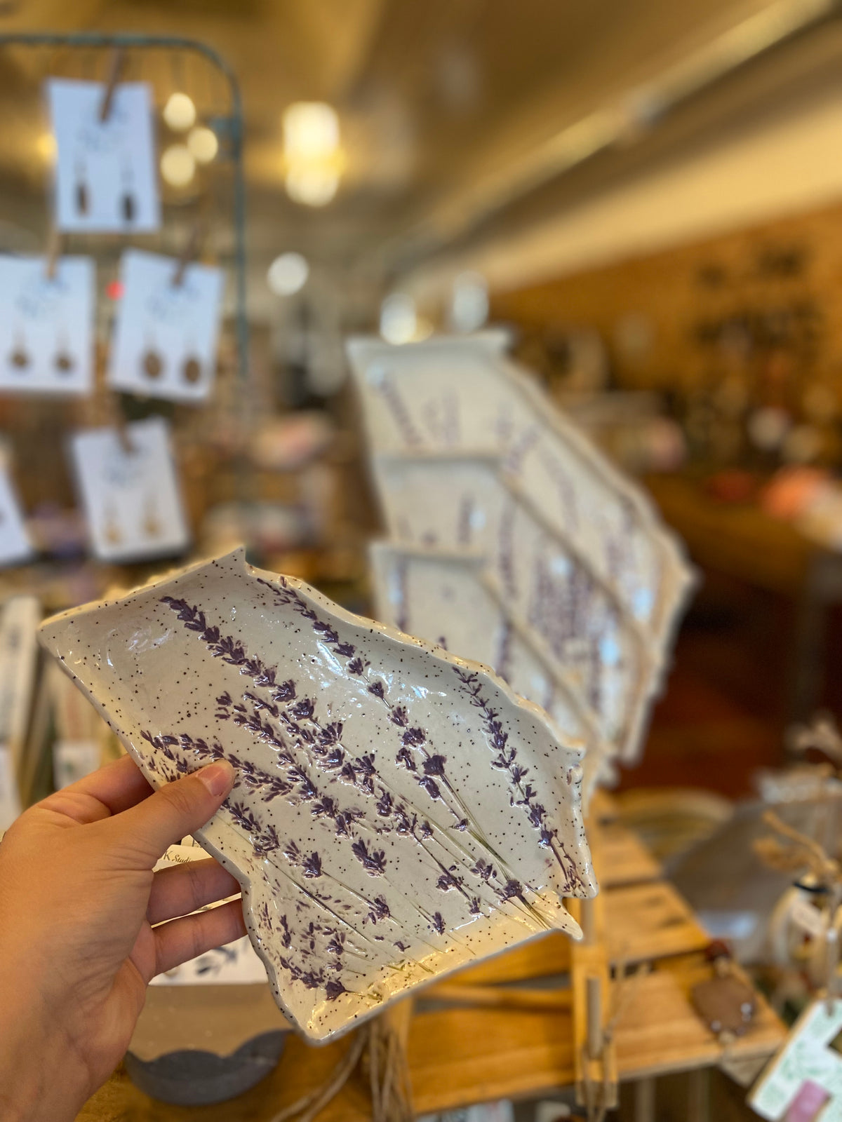 Lavender GA Ceramic Tray