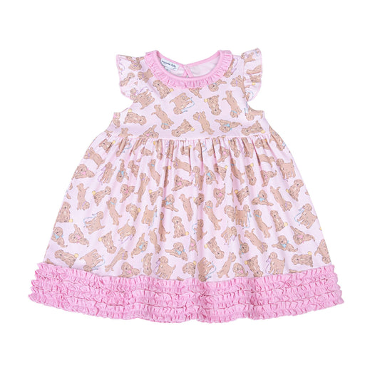 Pink Pups Twirl Dress
