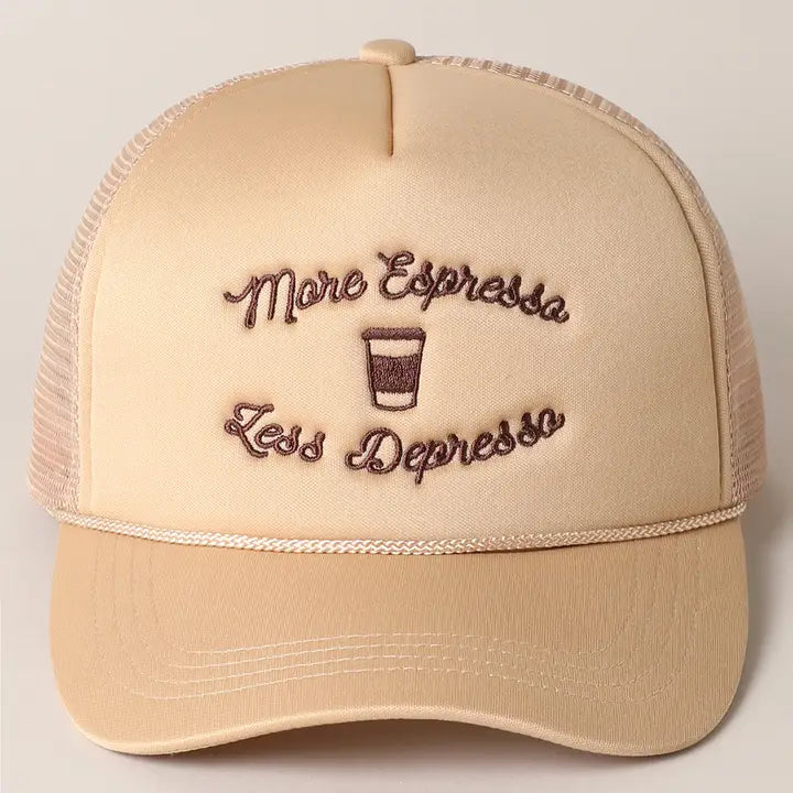 More Espresso Less Despresso Hat