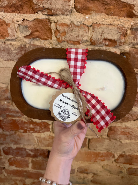 Cinnamon Apples Soy Dough Bowl Candle