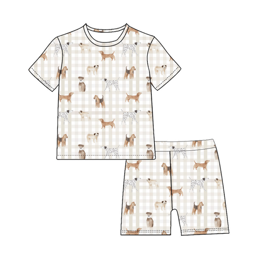 Bamboo Puppy Pajama Short Set