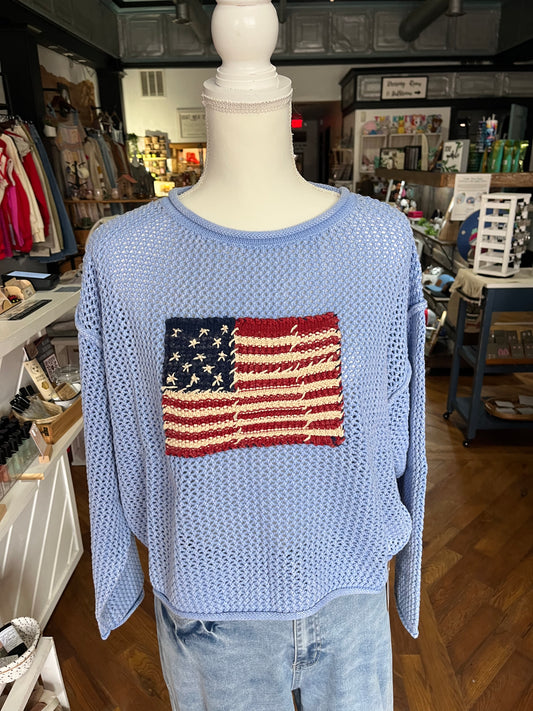 American Flag Sweater