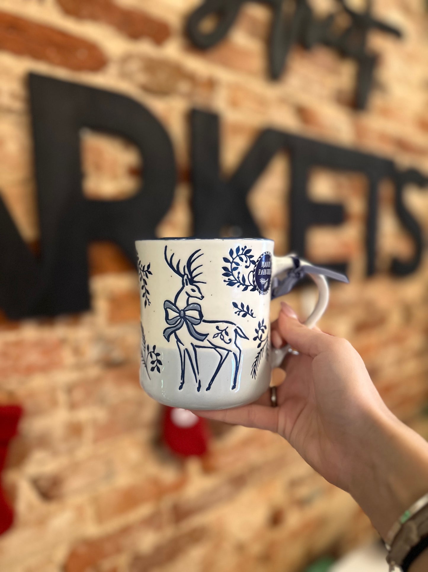 Blue Christmas Mug
