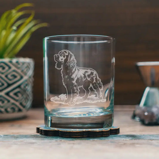 Boykin Spaniel Dog Breed 12oz Glass