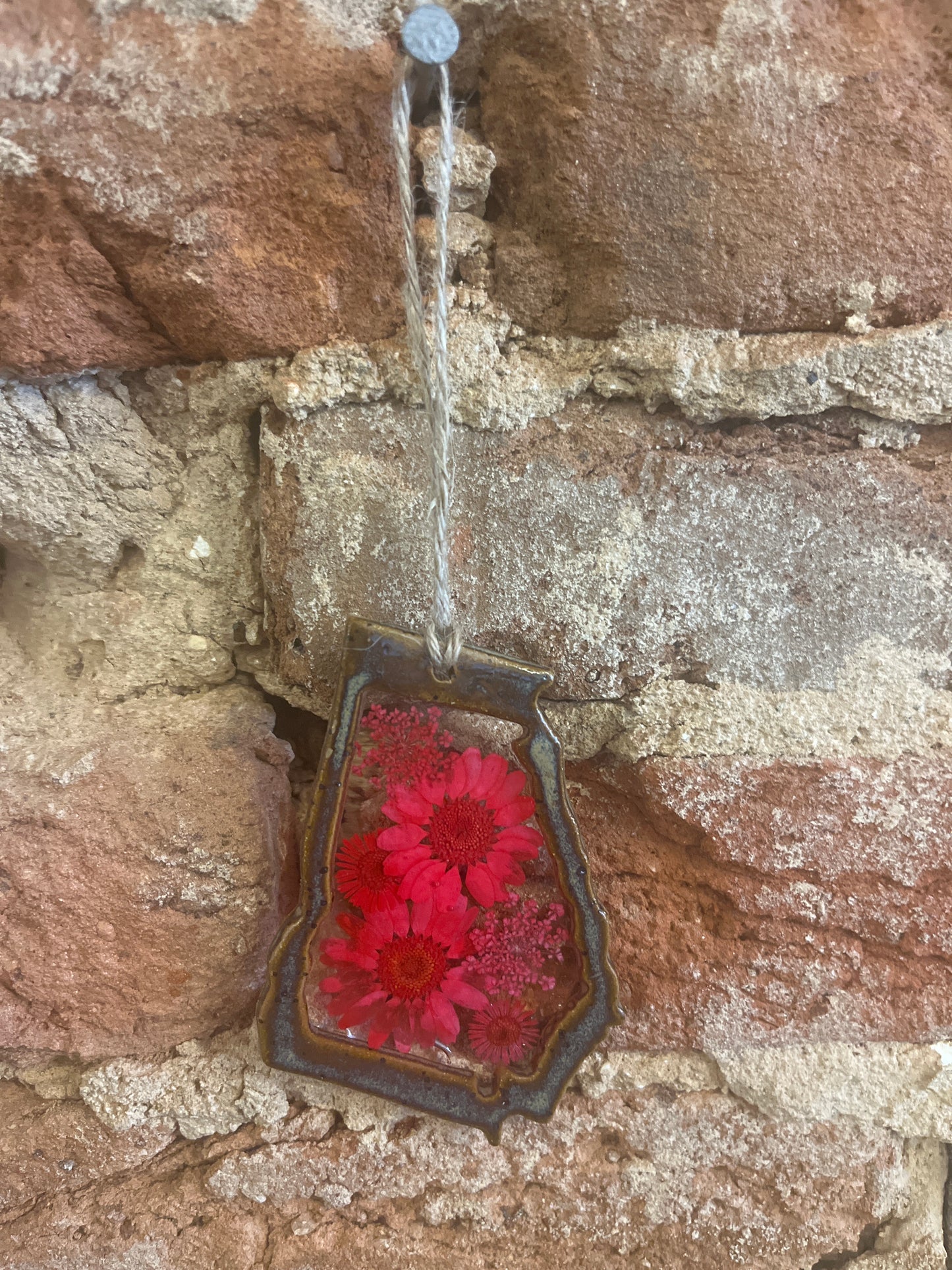 Georgia Ceramic Charm with Flowers