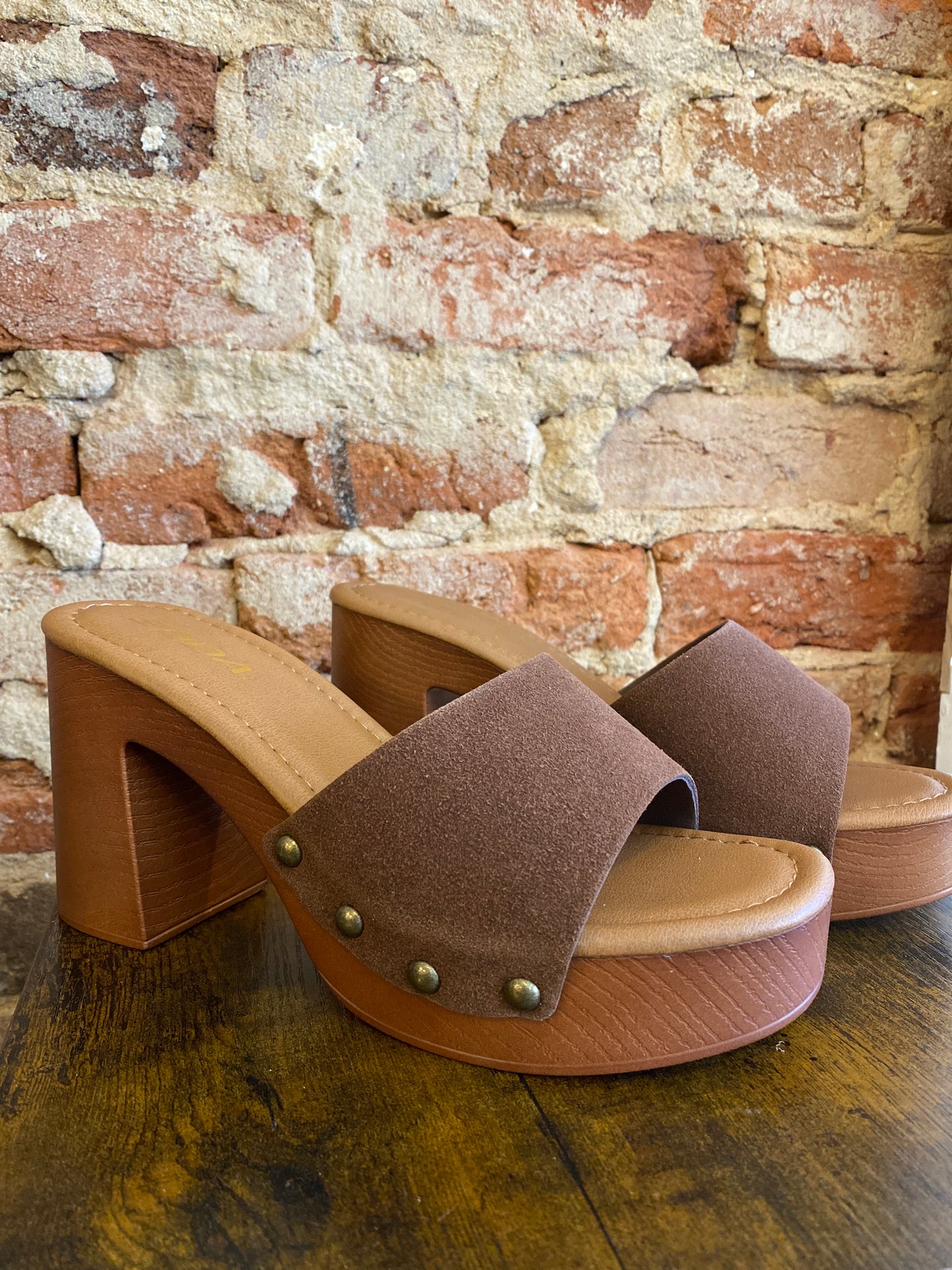 Platform Suede Sandals