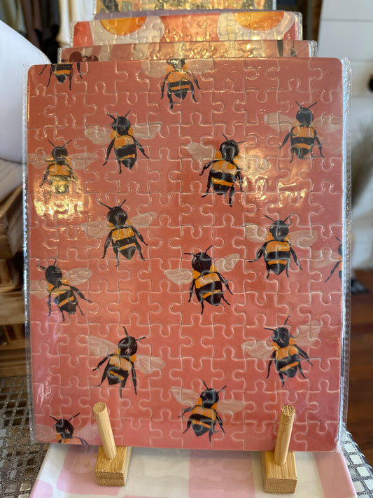 Pink Bumble Bees | 120pc Sublimation Puzzle