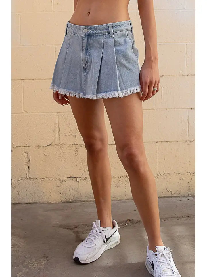 Denim Skort