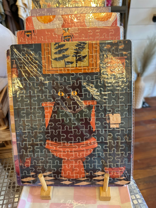 Bathroom Reader Kitty | 120pc Sublimation Puzzle