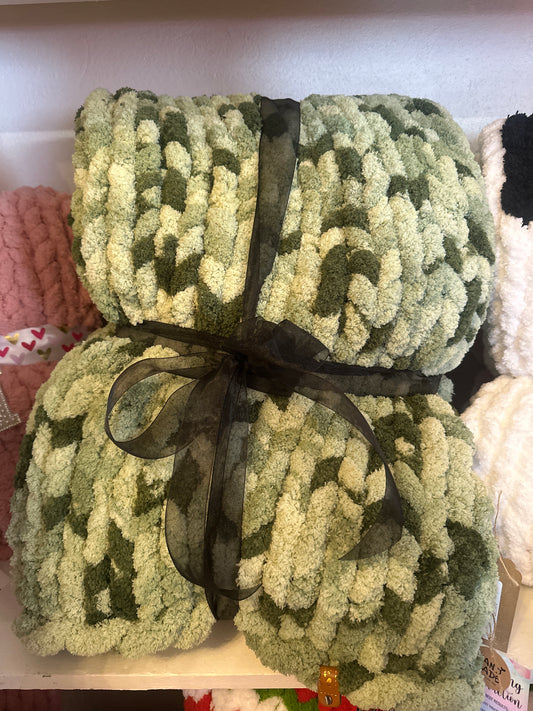 Green Layered Blanket