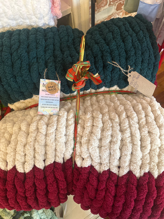 Chunky Christmas Throw Blanket