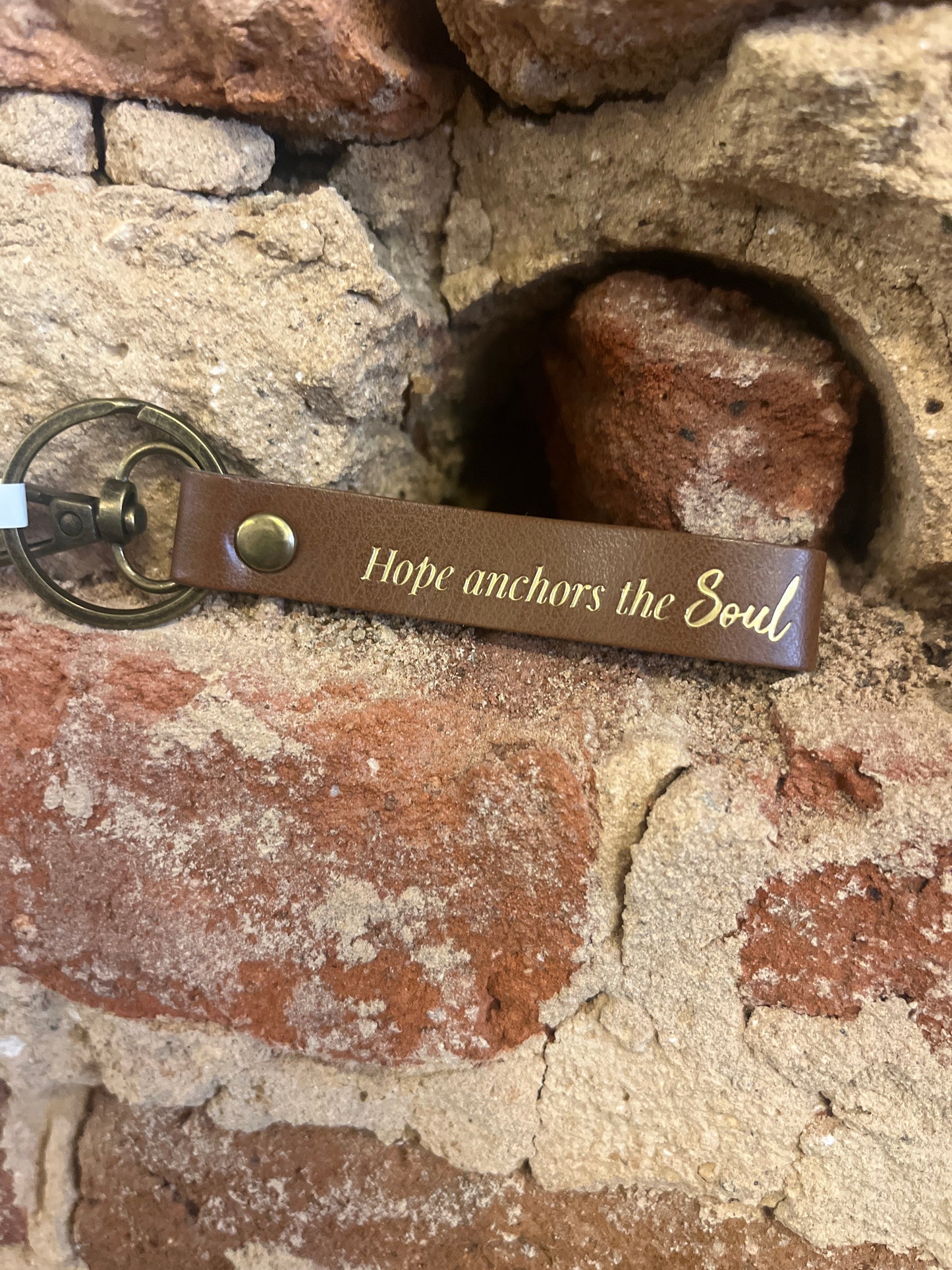 Leather Christian Keychains