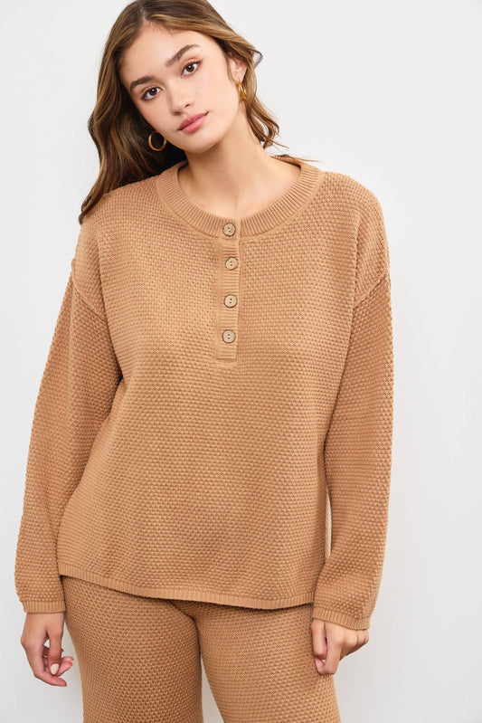 Button Knit Top