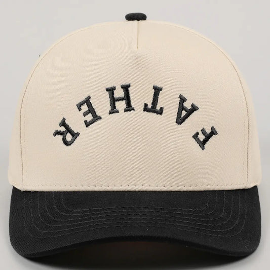 Father Upside Down Embroidery Two-Tone Cap