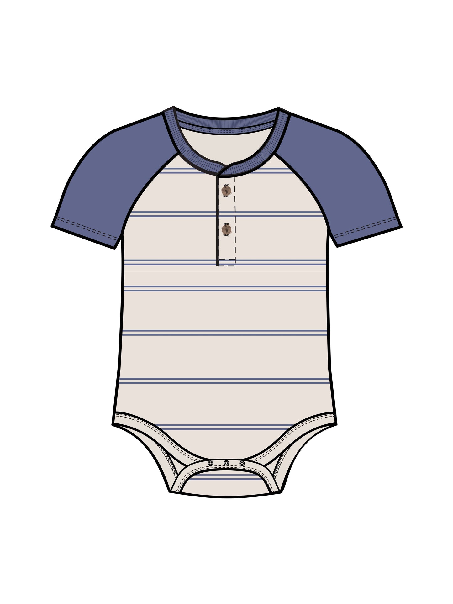Sosa Raglan Henley Bodysuit