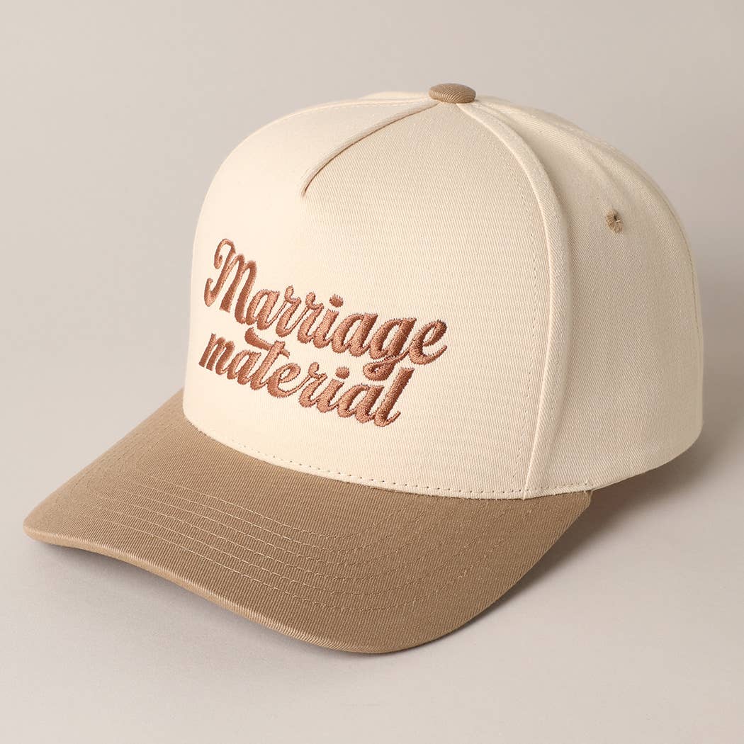 Marriage Material Two Tone Trucker Hat