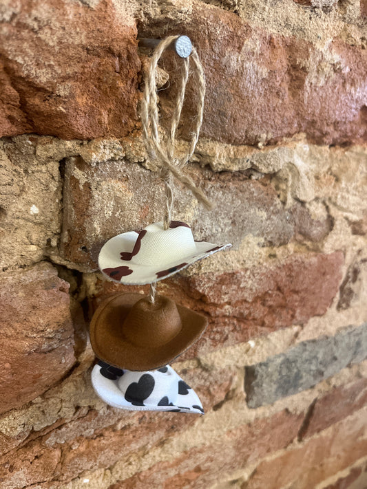 Cowboy Hats Car Charm