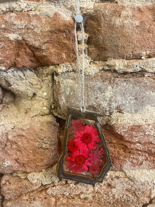 Georgia Ceramic Charm with Flowers