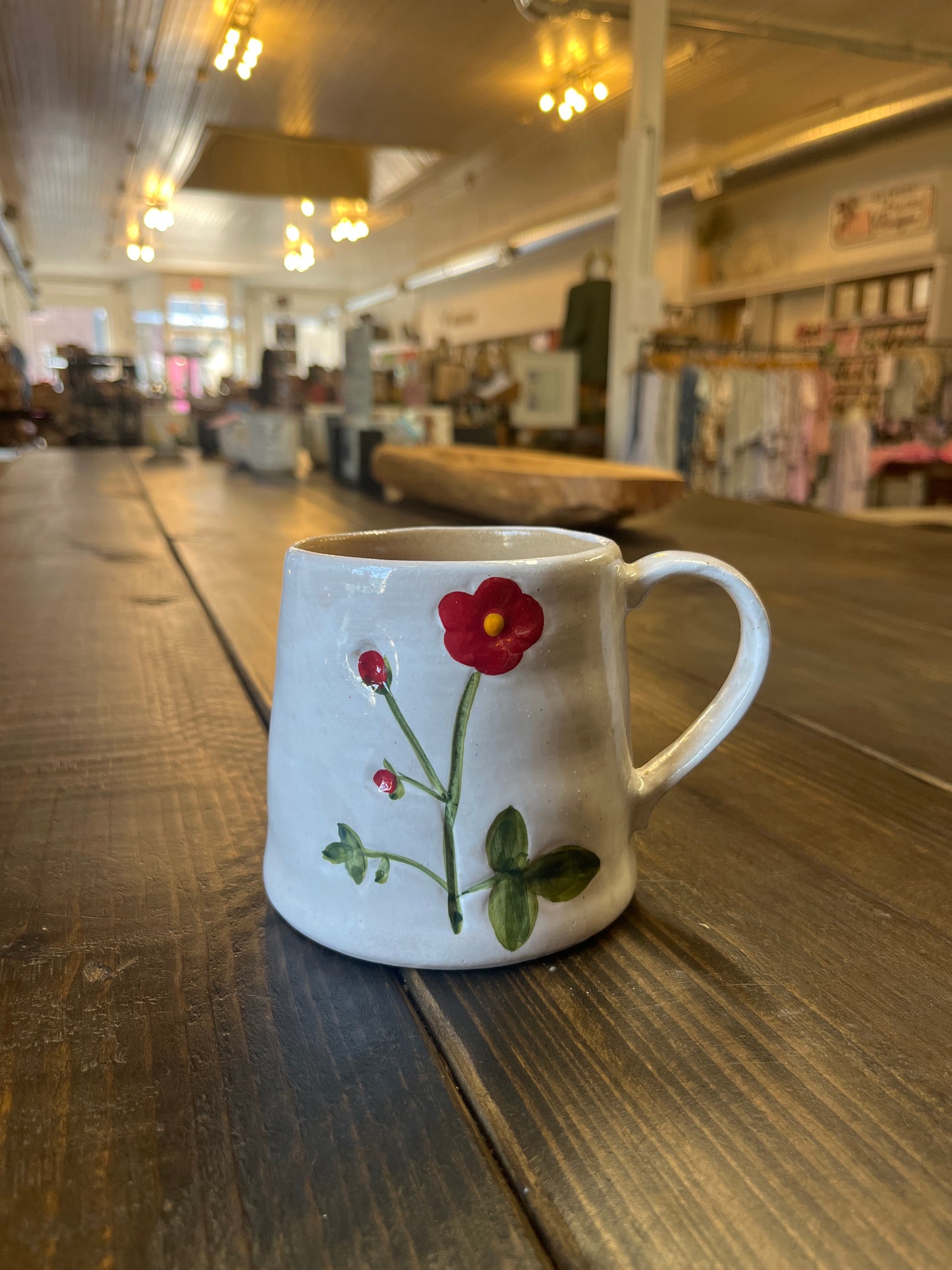 Red Flower Mug