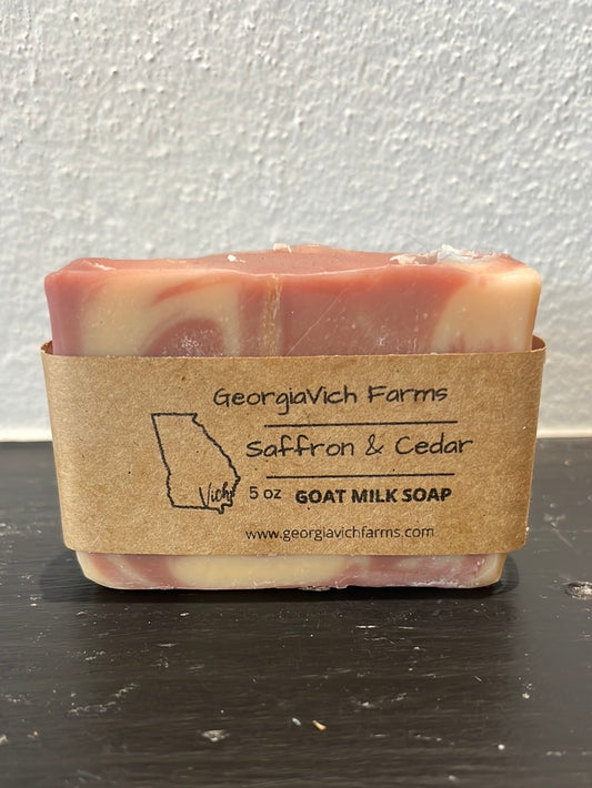 Saffron & Cedar Goat Milk Soap