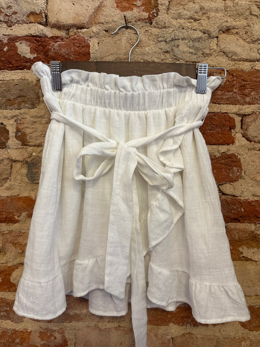 White Layer Mini Skirt