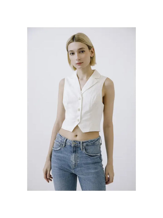 Ivory Vest Top
