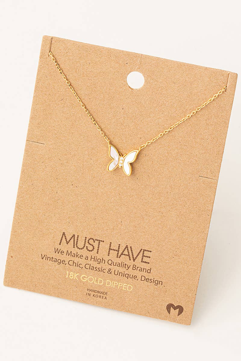 Mini Butterfly Pendant Necklace