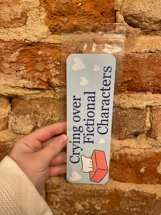 Crying over Fictional Characters Bookmark