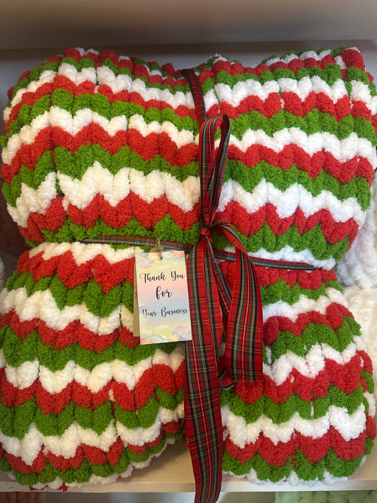 Christmas Stripe Blanket