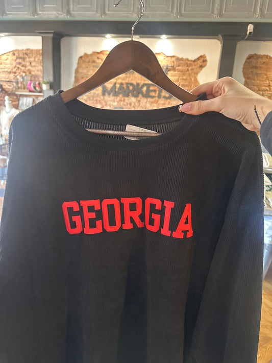 Corded Georgia Crewneck