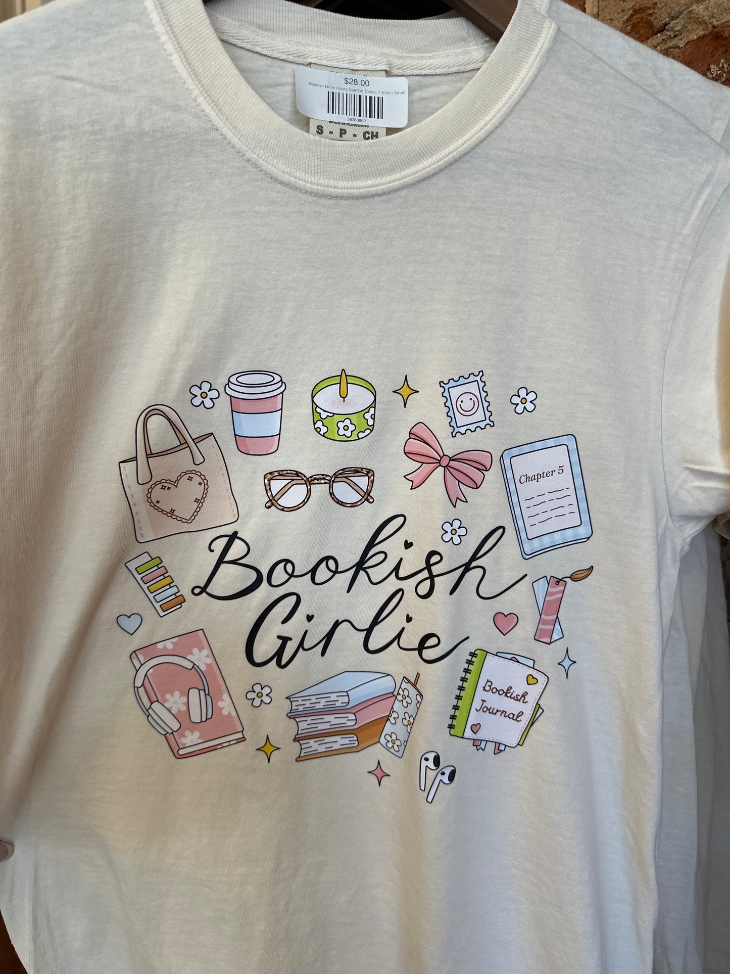 Bookish Girlie | Ivory Comfort Colors T-Shirt