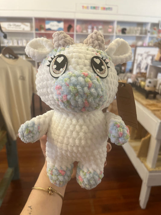 Floral Cow Plushie