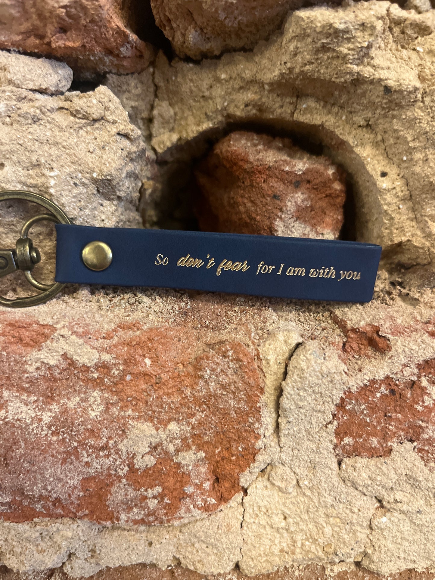Leather Christian Keychains
