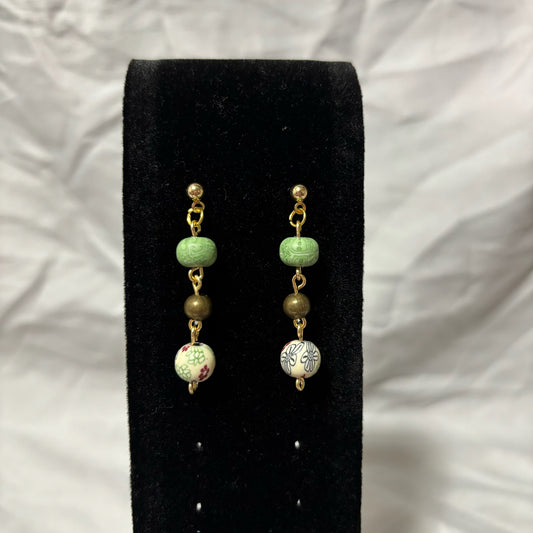 Autumn Color Floral Earrings