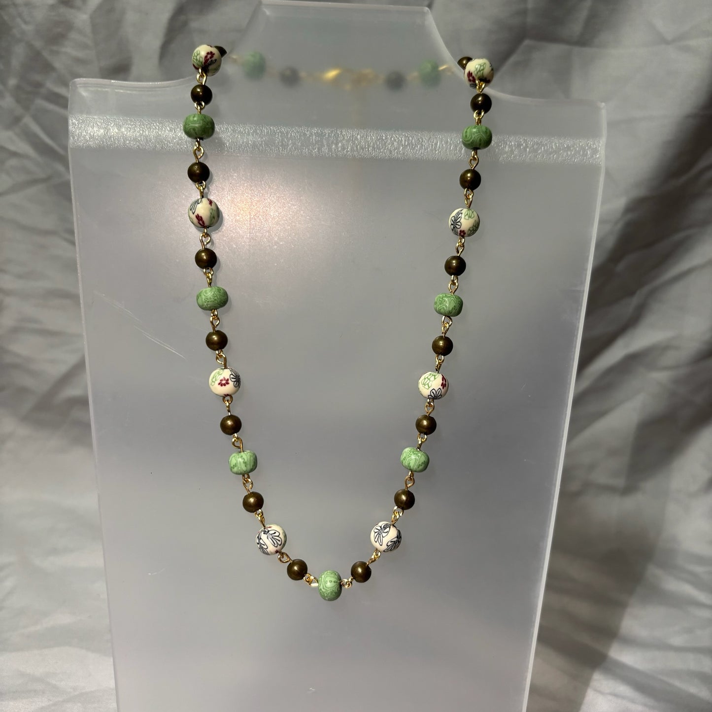 Autumn Color Floral Necklace