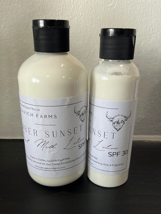 Amber Sunset Goat Milk Sunscreen - SPF 30