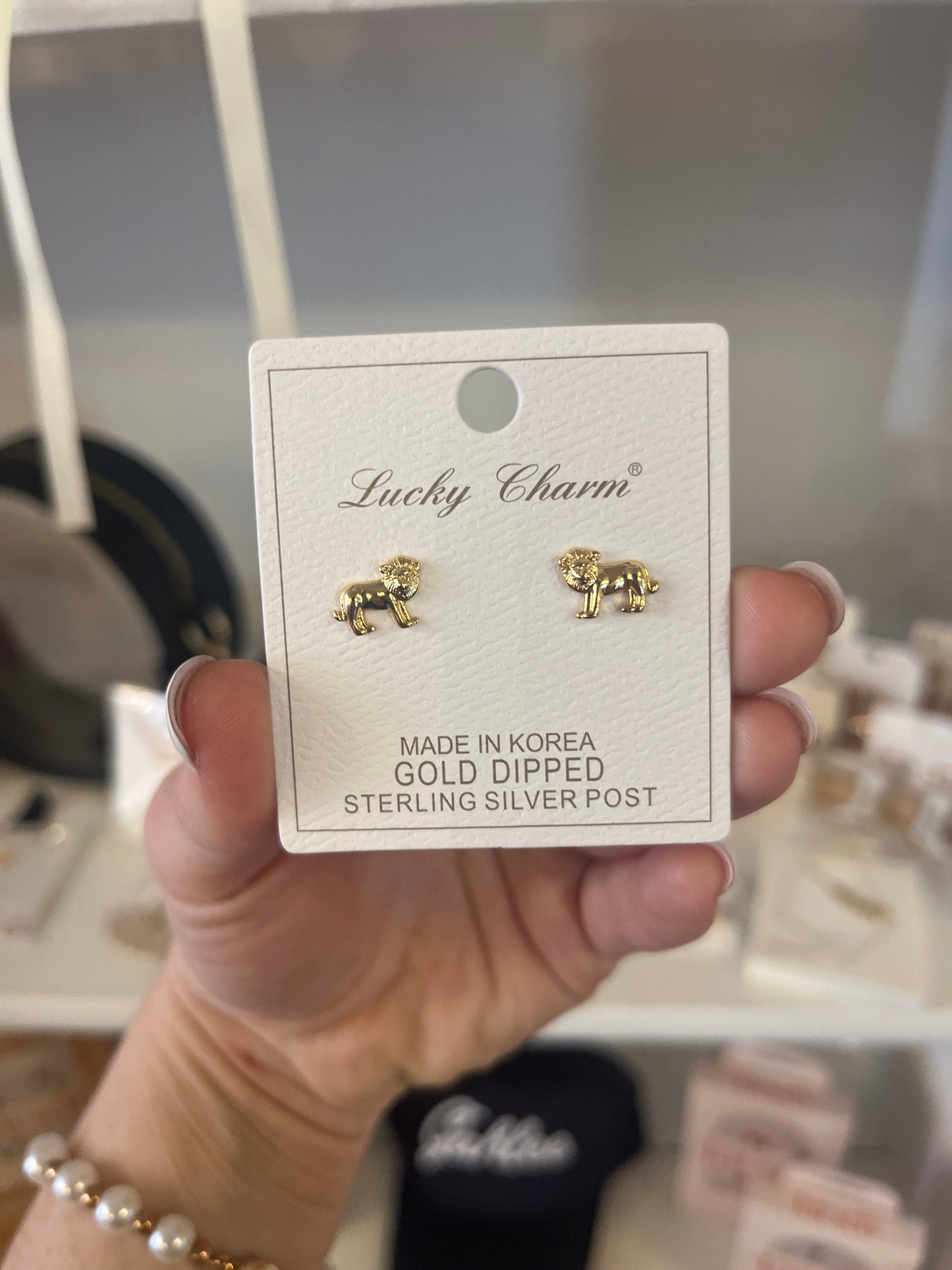 Lion Stud Earrings