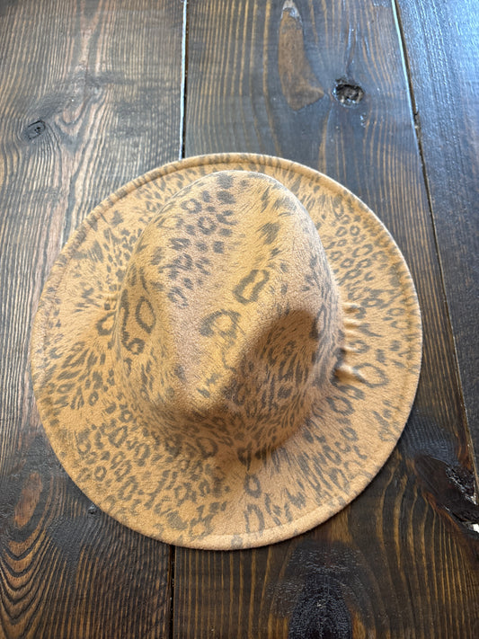 Animal Print Fedora