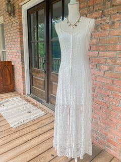 White Lace Maxi Dress