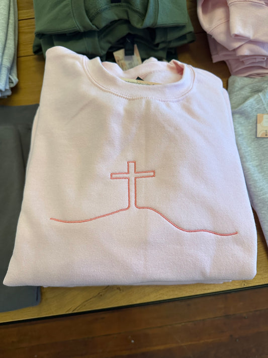Cross Embroidered Sweatshirt