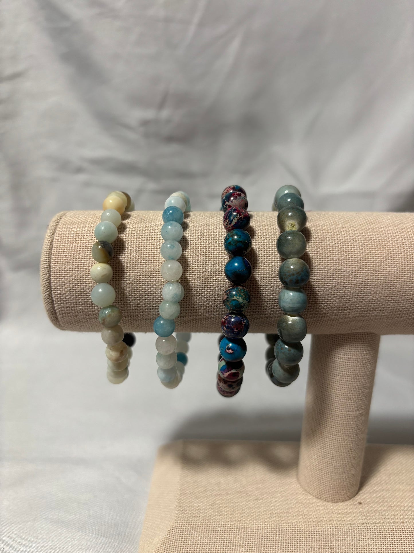 Blue Stone Beaded Bracelets