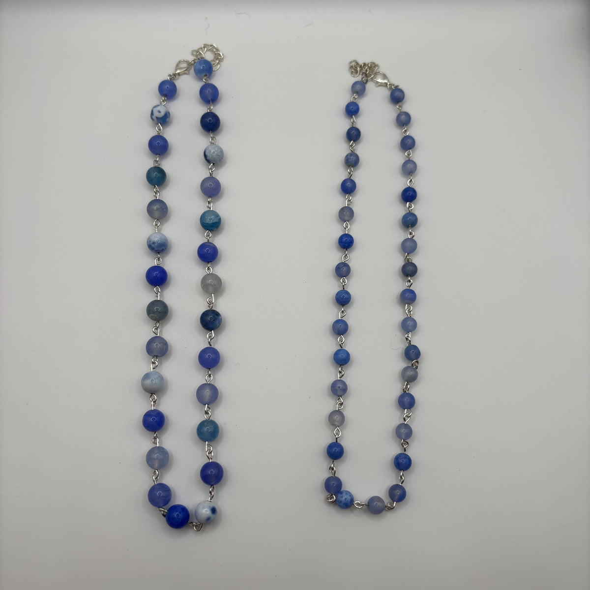 Blue Stone Beaded Necklaces