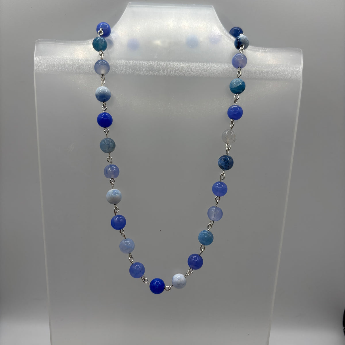 Blue Stone Beaded Necklaces