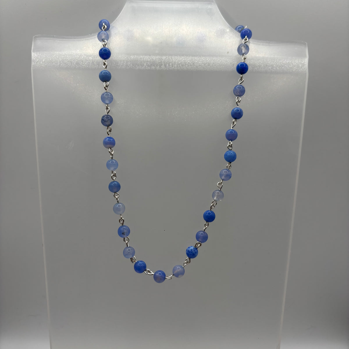 Blue Stone Beaded Necklaces